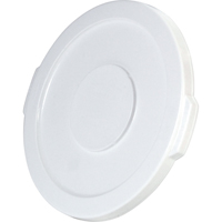 Couvercles ronds Brute, Couvercle plat, Plastique/Poly&eacute;thyl&egrave;ne, Convient aux contenants 15-5/8" dia. Nassau Supply