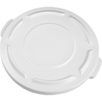 Couvercles ronds Brute, Couvercle plat, Plastique/Poly&eacute;thyl&egrave;ne, Convient aux contenants 19-7/8" dia. Nassau Supply