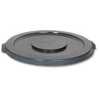 Round Brute<sup>®</sup> Tops, Flat Lid, Plastic/Polyethylene, Fits Container Size: 15-5/8" Dia. NA683 | Nassau Supply