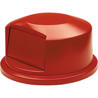 Couvercles ronds Brute, Couvercle bomb&eacute;, Plastique/Poly&eacute;thyl&egrave;ne, Convient aux contenants 24" dia. Nassau Supply