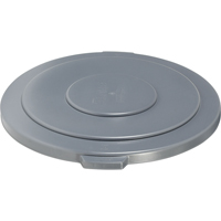 Round Brute<sup>®</sup> Tops, Flat Lid, Plastic/Polyethylene, Fits Container Size: 26-1/2" Dia. NA715 | Nassau Supply