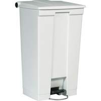 Flat Top Trash Can, Polyethylene, 23 US gal. Capacity Nassau Supply