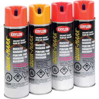 Industrial Quik-Mark Solvent-Based Inverted Marking Paint, 17 oz., Aerosol Can Nassau Supply