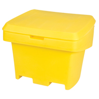 Heavy-Duty Outdoor Salt and Sand Storage Container, 30" x 24" x 24", 5.5 cu. Ft., Yellow ND337 | Nassau Supply