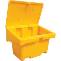 Salt Sand Container SOS, With Hasp, 42" x 29" x 30", 11 cu. Ft., Yellow Nassau Supply