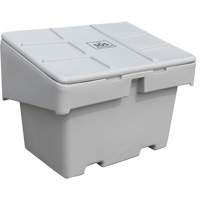 Salt Sand Container SOS, With Hasp, 42" x 29" x 30", 11 cu. Ft., Grey Nassau Supply