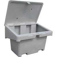 Salt Sand Container SOS, With Hasp, 42" x 29" x 30", 11 cu. Ft., Grey Nassau Supply