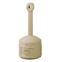 Smoker’s Cease-Fire<sup>®</sup> Cigarette Butt Receptacle, Free-Standing, Plastic, 4 US gal. Capacity, 38-1/2" Height NI378 | Nassau Supply