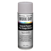 Industrial Work Day Paint, Grey, Very Flat, 10 oz., Aerosol Can Nassau Supply