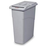 Confidential Flat Top Waste Container, Plastic, 23 US gal. Nassau Supply