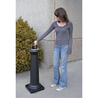 Groundskeeper Tuscan Cigarette Waste Collector, Free-Standing, Metal, 1 US gal. Capacity, 38-1/2" Height Nassau Supply