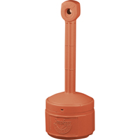 Smoker’s Cease-Fire<sup>®</sup> Cigarette Butt Receptacle, Free-Standing, Plastic, 1 US gal. Capacity, 30" Height NI705 | Nassau Supply