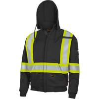 337SF Flame-Resistant Zip Style Hoodie, Men's, Small, Black, 22 cal/cm² Nassau Supply