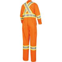5555 Combinaison de s&eacute;curit&eacute; &agrave; haute visibilit&eacute; ignifuge et anti-arcs &eacute;lectriques, Taille 36, Orange haute visibilit&eacute;, 11 cal/cm² Nassau Supply