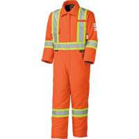 5532A Combinaison de s&eacute;curit&eacute; &agrave; haute visibilit&eacute; ignifuge et anti-arcs &eacute;lectriques, Taille 2T-Grand, Orange haute visibilit&eacute;, 58 cal/cm² Nassau Supply