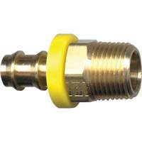 Raccord m&acirc;le de tuyau Grip-Tite, 1/4" x 1/4" dia., Laiton Nassau Supply