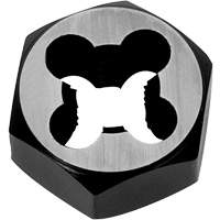Hexagon Rethreading Bolt Die, 1" Dia., M6x1 Thread, Chromium Steel Nassau Supply