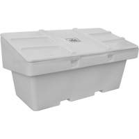 Salt Sand Container SOS, With Hasp, 72" x 36" x 36", 36 cu. Ft., Grey Nassau Supply