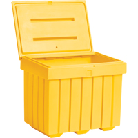 Economy Salt Sand Storage Container, 32" x 23" x 27-1/2", 10 cu. Ft., Yellow Nassau Supply