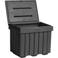 Economy Salt Sand Storage Container, 32" x 23" x 27-1/2", 10 cu. Ft., Grey Nassau Supply