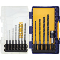 Jobber Length Drill Bit Set, 12 Pieces, High Speed Steel Nassau Supply