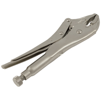 Locking Pliers, 7" Length, Curved Jaw Nassau Supply