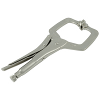 Locking Clamp Pliers with Swivel Pads, 6" Length, C-Clamp Nassau Supply