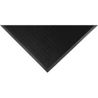 Tapis Gritstop Fingermat, Caoutchouc, Grattoir Type, Motif Textur&eacute;, 2' x 2-2/3', Noir Nassau Supply