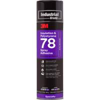 Polystyrene Foam Insulation 78 Spray Adhesive, 24 oz., Aerosol Can, Clear NJU271 | Nassau Supply