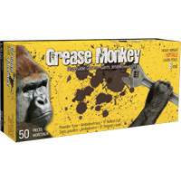 Grease Monkey&reg; Gloves, Large, Nitrile, 8-mil, Powder-Free, Black Nassau Supply