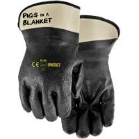 Pigs in a Blanket Coated Gloves, One Size, PVC/Nitrile Coating Nassau Supply