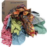 Chiffons d'essuyage, M&eacute;lange de couleurs, 10 lb Nassau Supply