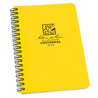 Side-Spiral Notebook, Soft Cover, Yellow, 64 Pages, 4-5/8" W x 7" L NKF440 | Nassau Supply