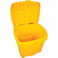 Salt & Sand Storage Bins, With Hasp, 21" x 27" x 26", 4.24 cu. ft., Yellow Nassau Supply