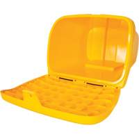 Salt & Sand Storage Bins, With Hasp, 21" x 27" x 26", 4.24 cu. ft., Yellow Nassau Supply