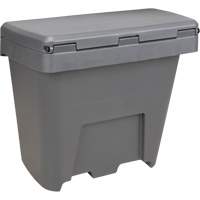 Salt & Sand Storage Bins, With Hasp, 21" x 27" x 26", 4.24 cu. ft., Grey Nassau Supply