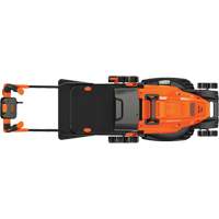 Lawn Mower with Comfort Grip Handle, Push Walk-Behind, Electric, 17" Cutting Width Nassau Supply