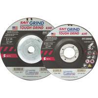 Meule A24T Tough Grind, 5" x 1/4", Arbre 7/8", Oxyde d'aluminium, Type 27 Nassau Supply