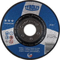 Premium 2-in-1 Grinding Wheel, 6" x 9/32", 7/8" Arbor, Type 27 Nassau Supply