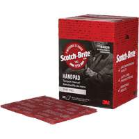 Scotch-Brite 7447 Hand Pads, Aluminum Oxide, 9" x 6", Very Fine Grit Nassau Supply