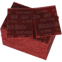 Scotch-Brite 7447 Hand Pads, Aluminum Oxide, 9" x 6", Very Fine Grit Nassau Supply
