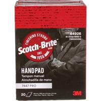 Scotch-Brite 7447 Hand Pads, Aluminum Oxide, 9" x 6", Very Fine Grit Nassau Supply