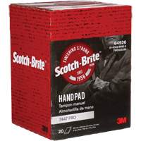 Scotch-Brite 7447 Hand Pads, Aluminum Oxide, 9" x 6", Very Fine Grit Nassau Supply