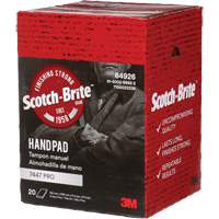 Scotch-Brite 7447 Hand Pads, Aluminum Oxide, 9" x 6", Very Fine Grit Nassau Supply