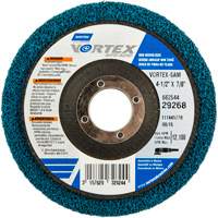 Vortex Non-Woven Disc, 4-1/2" Dia. x 1/2" W, 7/8" Arbor, Aluminum Oxide NV163 | Nassau Supply