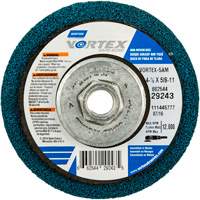 Meule abrasive non tiss&eacute;e &agrave; moyeu d&eacute;port&eacute; Vortez Rapid Blend, 4-1/2" dia., Grain 100-120, Oxyde d'aluminium Nassau Supply