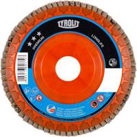 Premium LongLife Flap Disc, 4-1/2" x 7/8", Type 27, 120 Grit, Zirconium Nassau Supply
