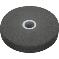 Meule homog&egrave;ne EXL Scotch-Brite, 4" x 1/4", Arbre de 1/4", Grain de Fin, Carbure de silicium Nassau Supply