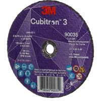 Cubitron 3 Cut-Off Wheel, 4" x 1/8", 3/8" Arbor, Type T1, Ceramic, 21000 RPM Nassau Supply
