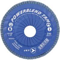 Disque &agrave; lamelles ajustables TRM Powerblend, 4-1/2" x 7/8", Type 29, Grain Z40, Zirconium Nassau Supply